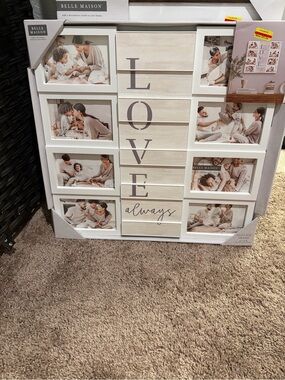 Belle Maison 'Love Always' White Multi-Photo Collage Frame